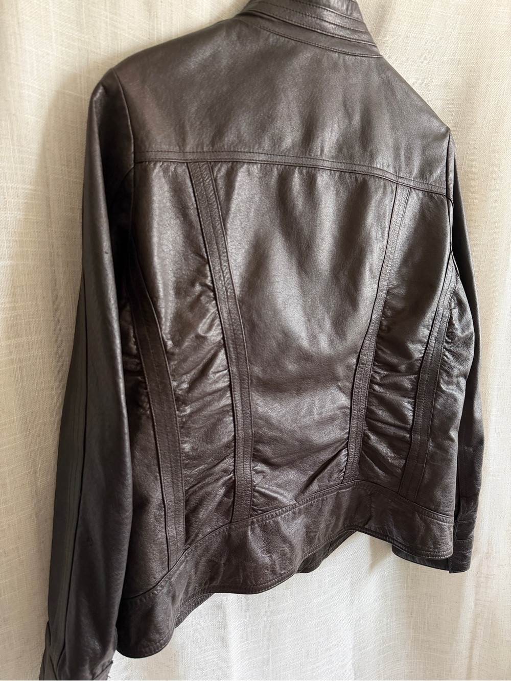 Leather Moto Jacket - Picture 8 of 12
